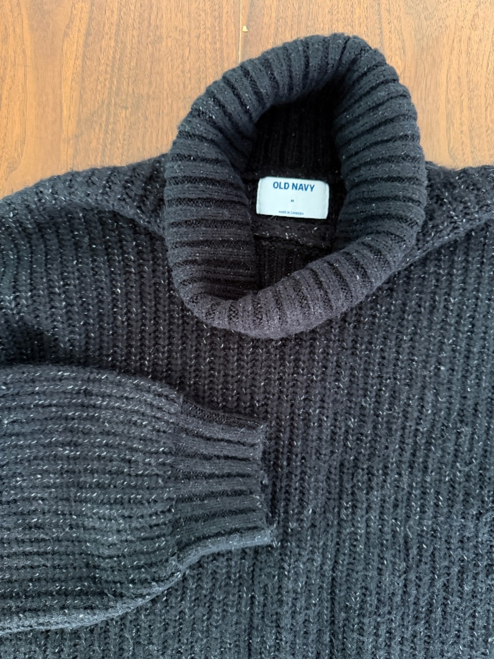 Old Navy Black Rolled Turtleneck Sweater